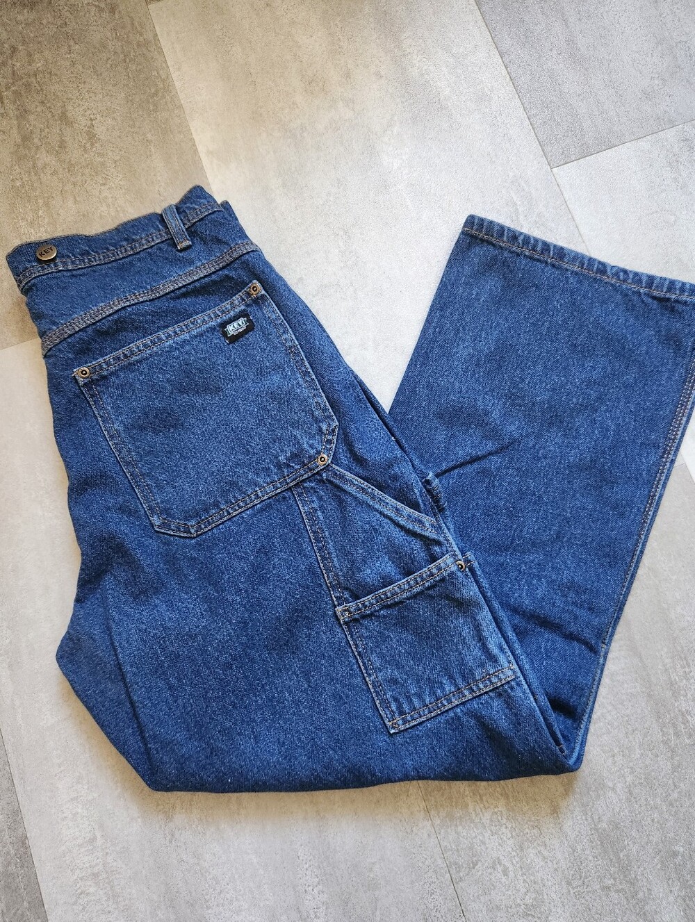 Vintage Key Carpenter #2 Denim Jeans Double Knee Workwear Men's
